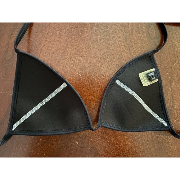 Triangl Chloe Neoprene Halter String Bikini Top ONLY White & Black Size Small - Picture 6 of 10
